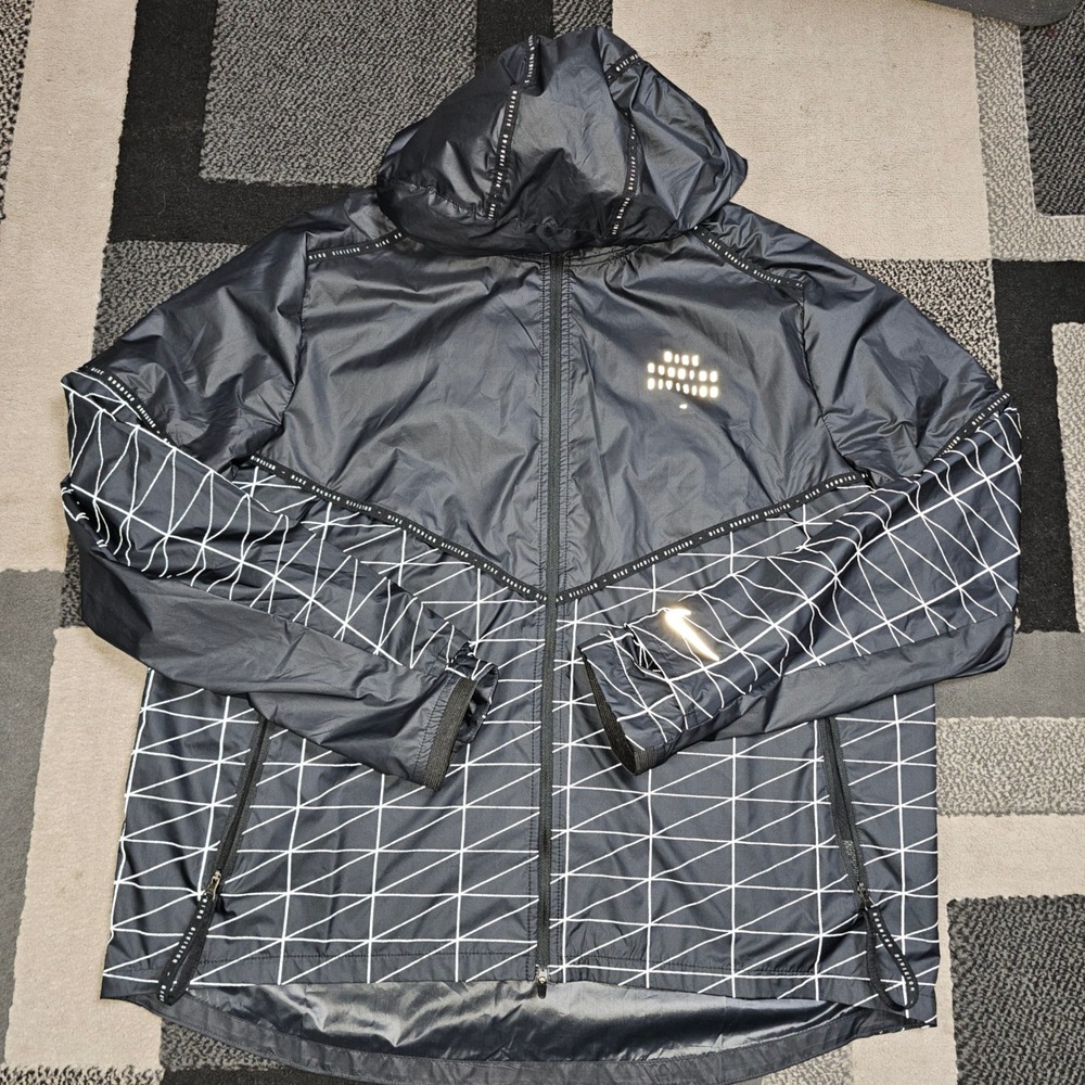 Nike Running Division Tech Jacket Mens XL Black Reflective CU7868-010 NWOT